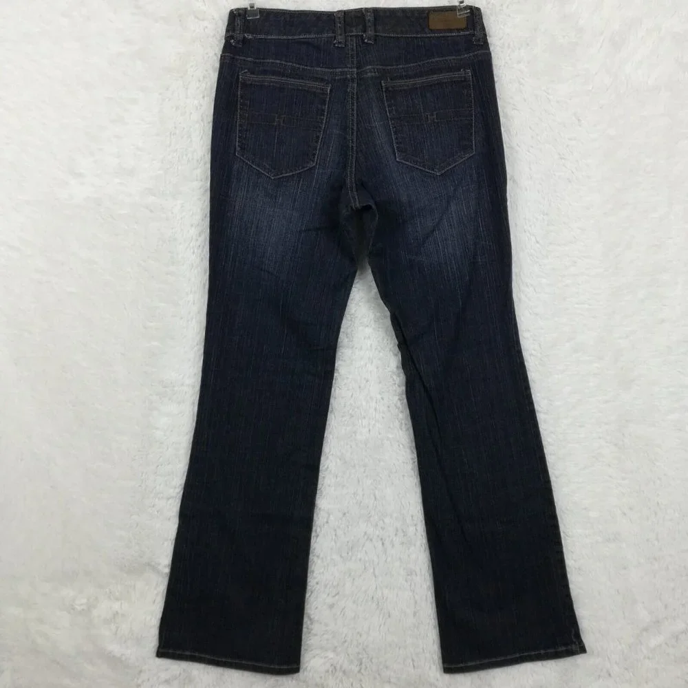 Tommy Hilfiger Women Jeans Bootcut‎ Blue Denim Dark Wash Low Rise 6